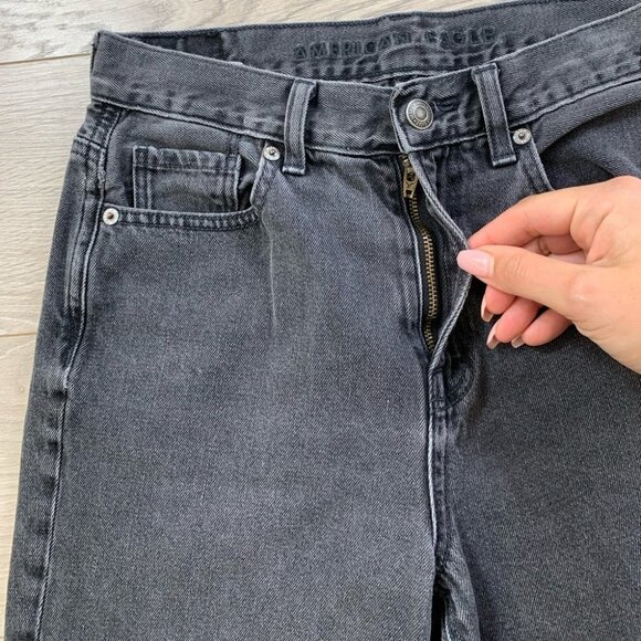AEO American Eagle Grey Mom Jeans - Picture 6 of 14